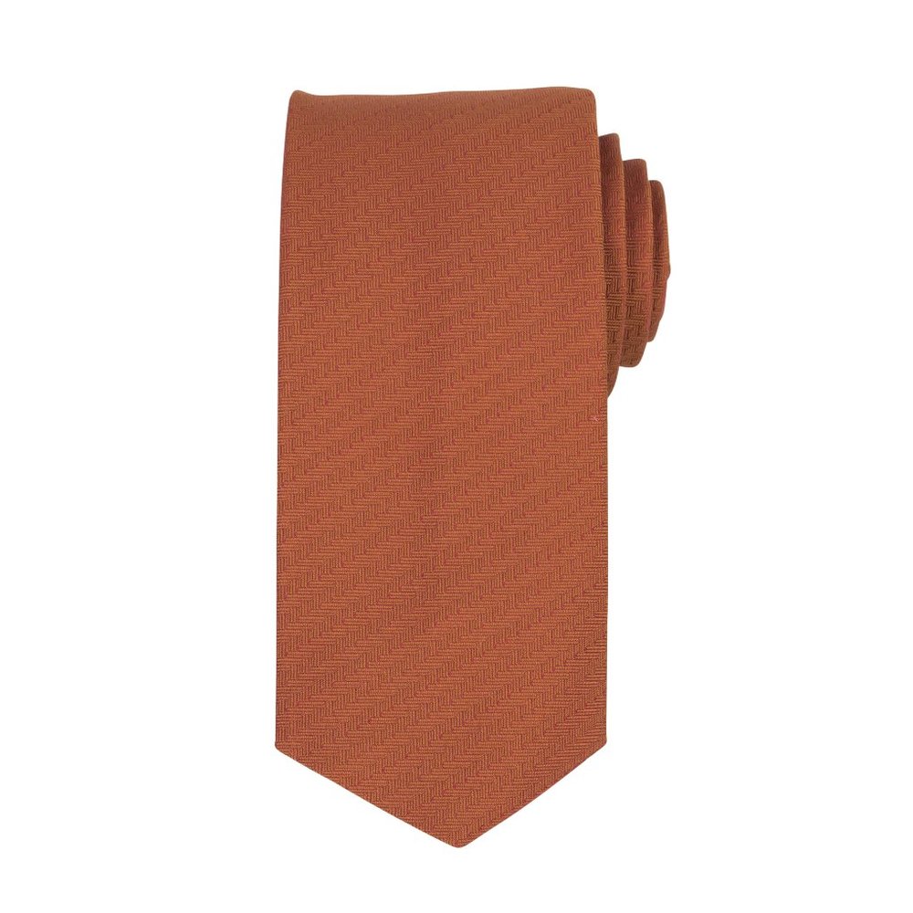 New JOHN LOBB Brown 100% Silk Herringbone Neck Tie $250